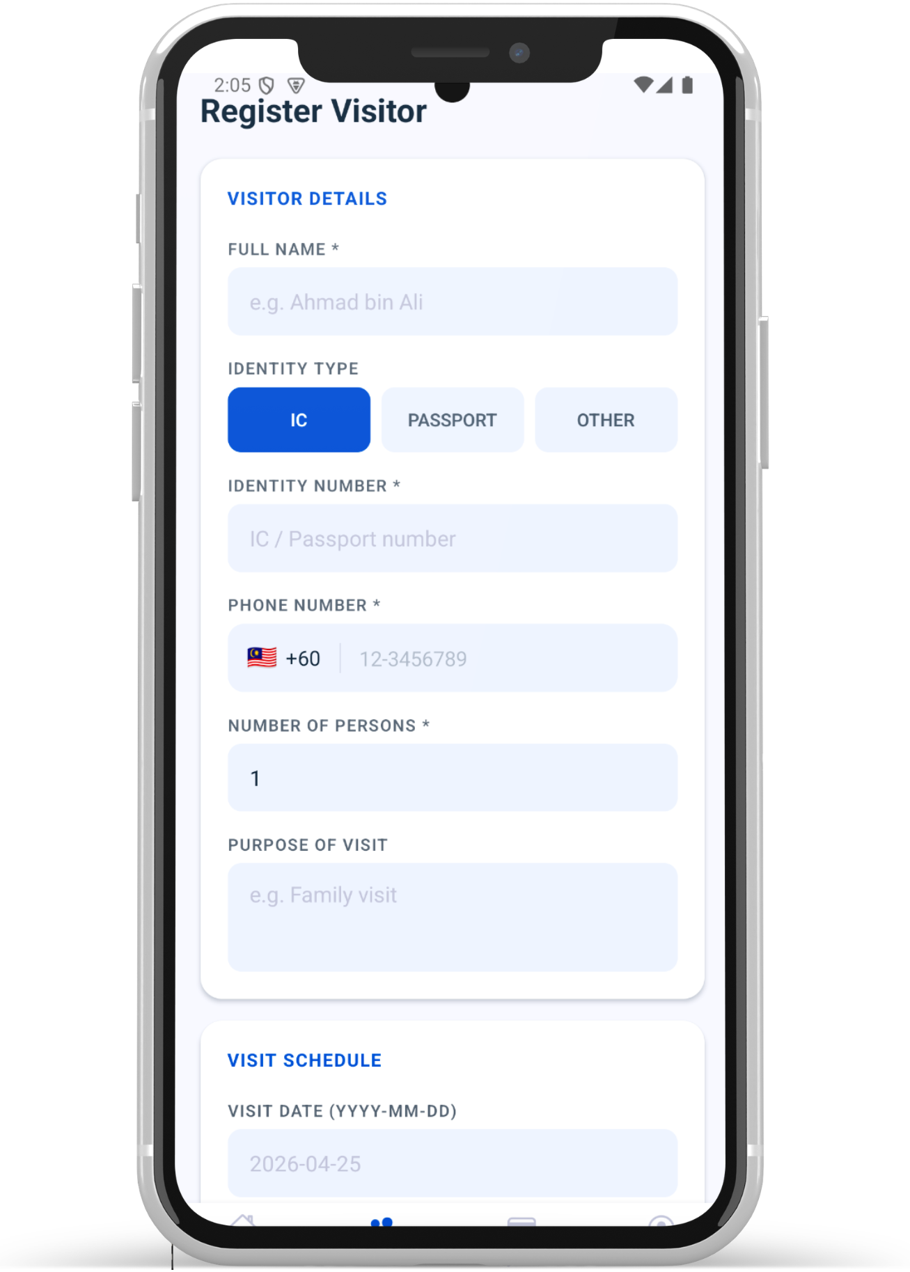 Guard mobile app